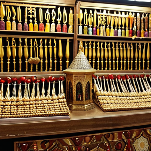 **

Mahane Yehuda Market in Jerusalem, showcasing local artisans selling unique, religiously significant items. Capture the vibrant, sensory experience with close-ups of handcrafted menorahs and miniature Torah scrolls. Focus on authentic materials and the artisan's connection to the objects.

**