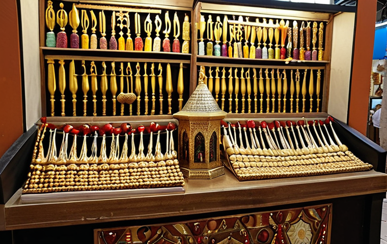 **
Mahane Yehuda Market in Jerusalem, showcasing local artisans selling unique, religiously significant items. Capture the vibrant, sensory experience with close-ups of handcrafted menorahs and miniature Torah scrolls. Focus on authentic materials and the artisan's connection to the objects.
**