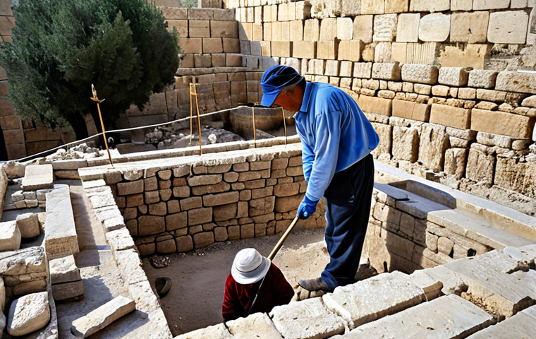 이스라엘 고고학의 세계적 중요성 - Archaeological Dig in Jerusalem**

"An active archaeological dig in Jerusalem's City of David, showi...
