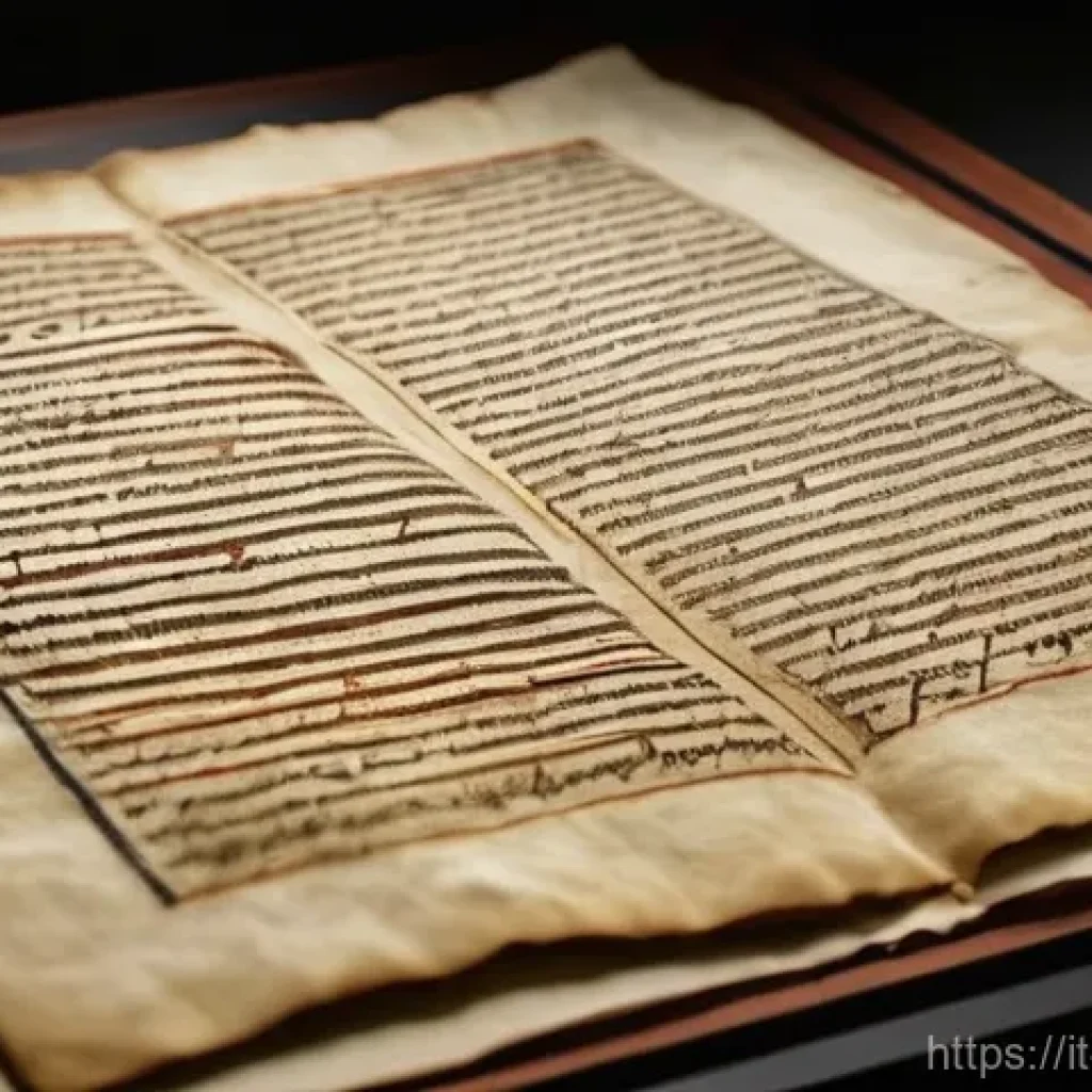 이스라엘의 역사적 문서 보존 프로젝트 - **The Meticulous Digitalization of an Ancient Italian Manuscript**
    A close-up, high-resolution p...