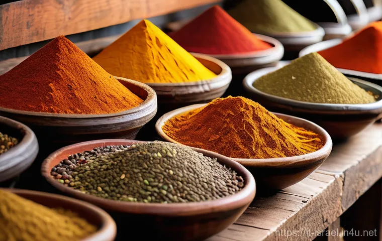 이스라엘의 전통 식료품과 요리 비법 - **Prompt: "A bustling Israeli street food vendor expertly preparing a delicious Sabich sandwich in a...