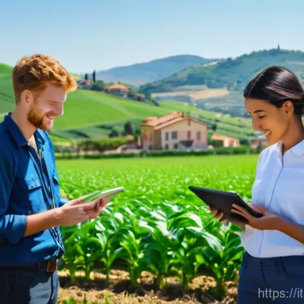 이스라엘의 사회적 기업 성공 사례 - **Prompt 1: Collaborative Tech for Sustainable Agriculture**
    "A group of diverse young adults, i...