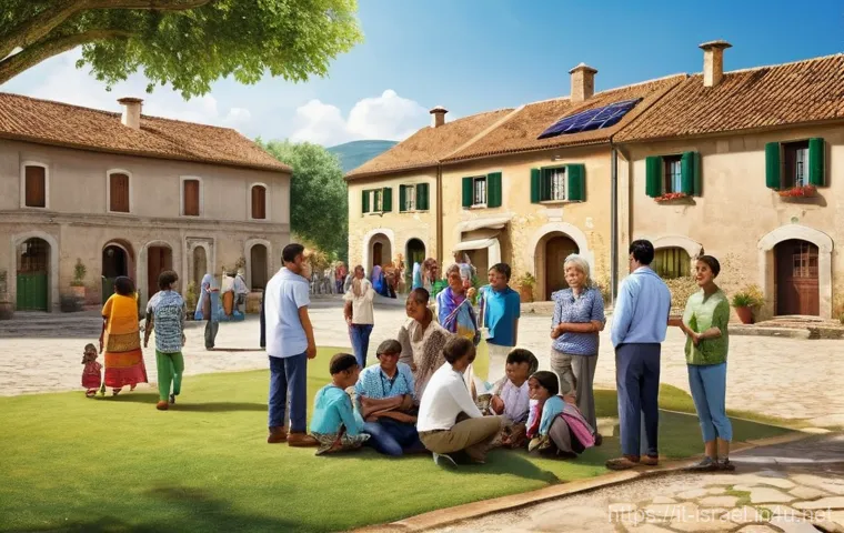 이스라엘의 사회적 기업 성공 사례 - **Prompt 2: Empowering Youth Through Digital Skills Training**
    "Inside a bright, contemporary co...