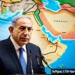 이스라엘에서 중요한 정치적 인물 - A detailed and realistic image of an Israeli political leader in a formal setting, wearing business ...