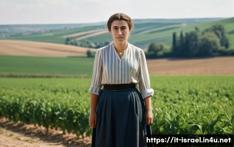 이스라엘의 유명 인물 골다 메이어 - Portrait of Golda Meir as a determined young woman in early 20th century Ukraine, dressed modestly i...